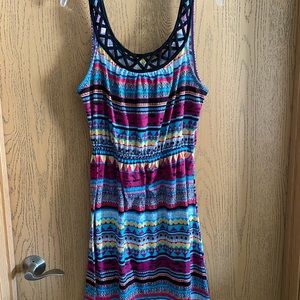 NWOT No Boundaries Multi-Color Dress, Size XL